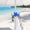Adjustable Umbrella Hook Four Hooks Beach Hanging Storage Blue