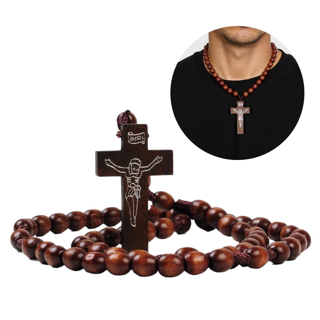 Handcraft Sturdy Wood Rosary Beads Craf from Natural Wood for Daily Prayer and Meditation With Elegant Designs