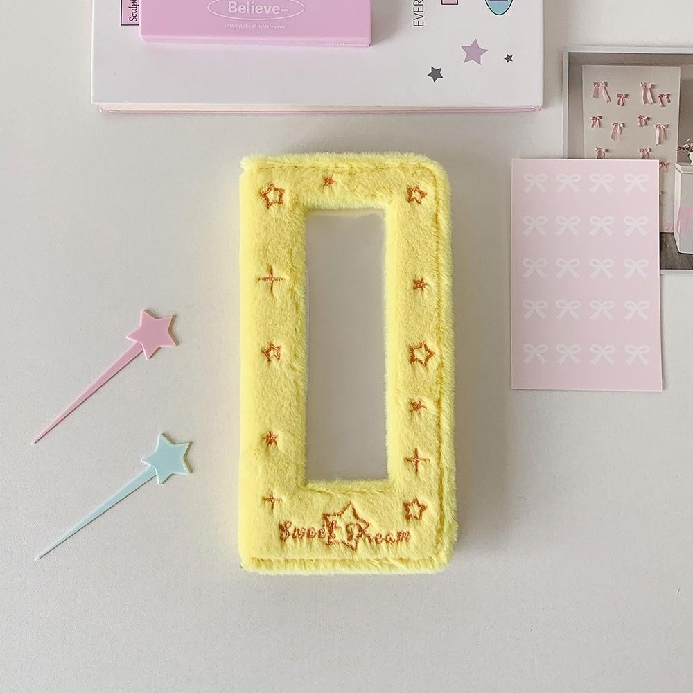 Four Grid Photo Korean Photocard Holder Embroidered Idol Card Display Protector  Friends
