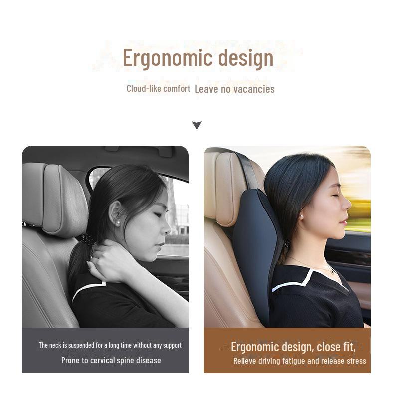 Memory Foam Car Headrest Neck Pillow with Adjustable Seat, Source of Comfort, One-Piece Design, Drop Shipping Available.