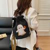 Halloween Bag Canvas Bag Large Capacity Folding Backpack Drawstring Lightweight Backpack Women's Small Casual Shoulder Bag
