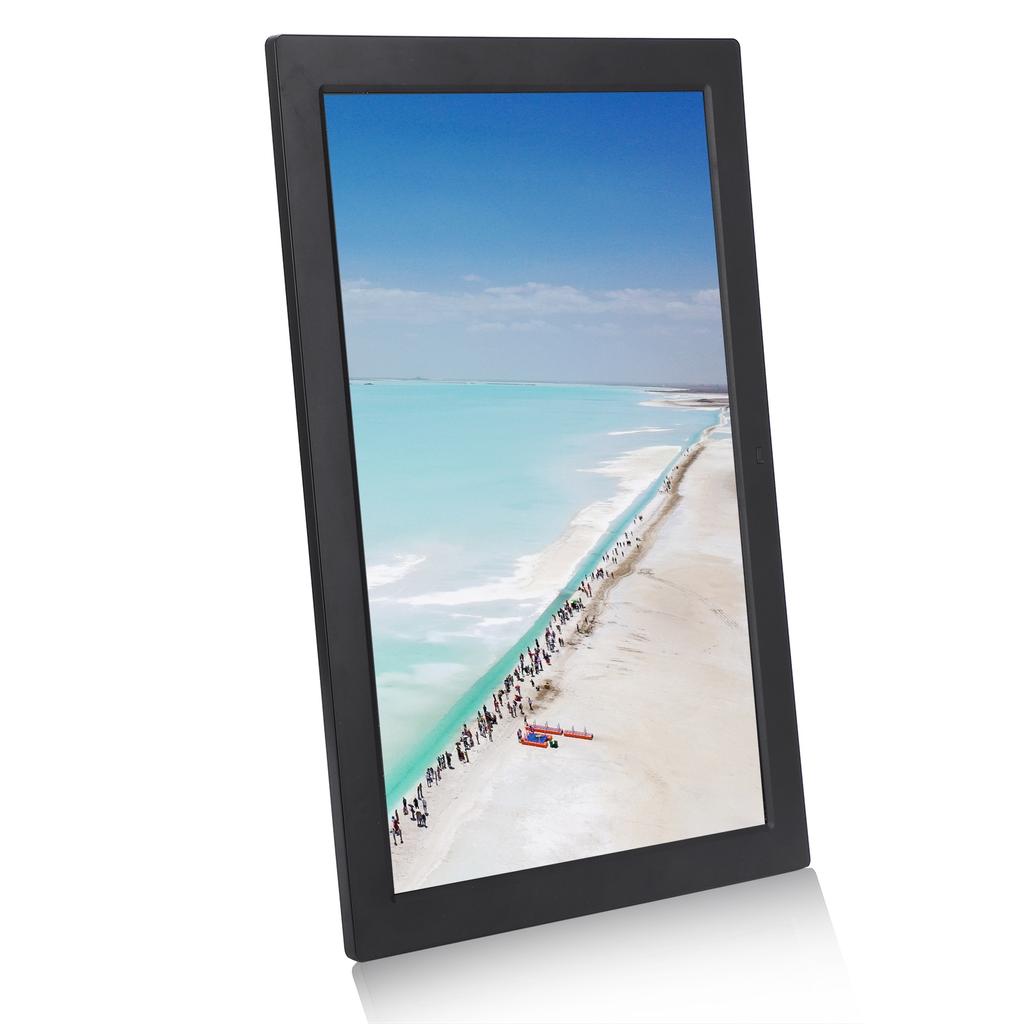 17in HD Digital Photo Frame 1440x900 Support MP3 MP4 Image Play with Digital Clock calendar 100‑240V