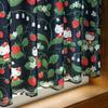 Noren Kobo Cafe Curtain Hello Kitty Embroidered Strawberry 120cm X 45cm Small Window Privacy Screen 93549 (W) (L)