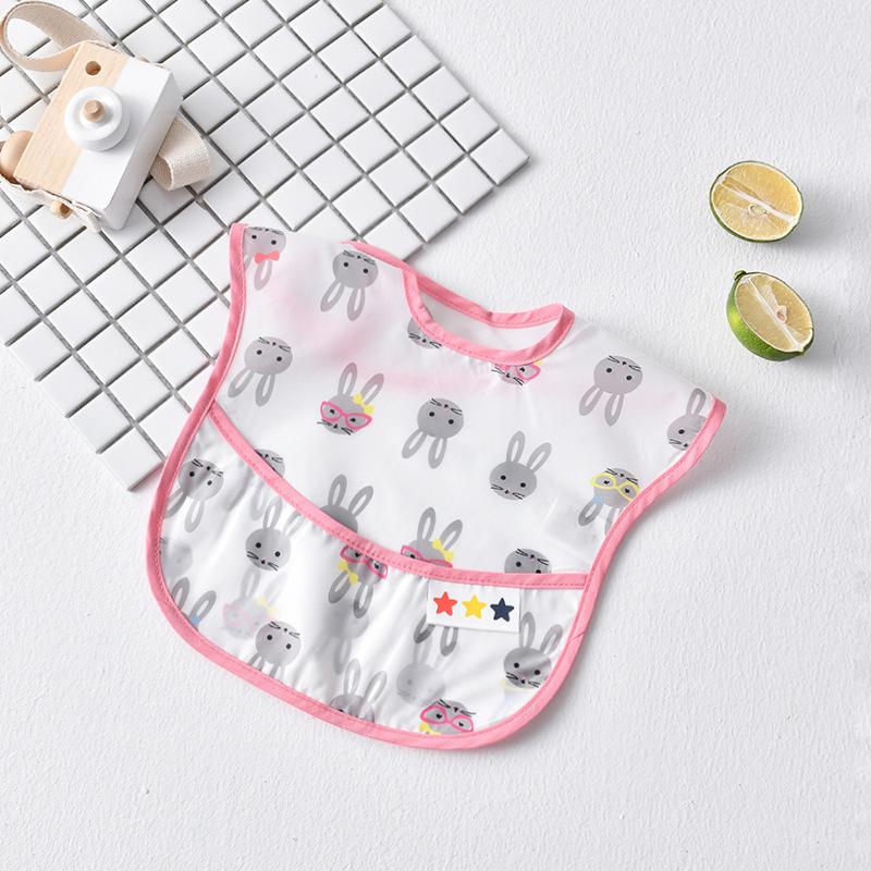 Waterproof Soft Bib for Babies & Toddlers, Long Sleeve Smock, Anti-fouling, Easy To Clean, Comfortable, Suitable for Eating