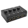Headphone Amplifier Splitter 4 Channel Stereo Output RCA Input Mini Switcher