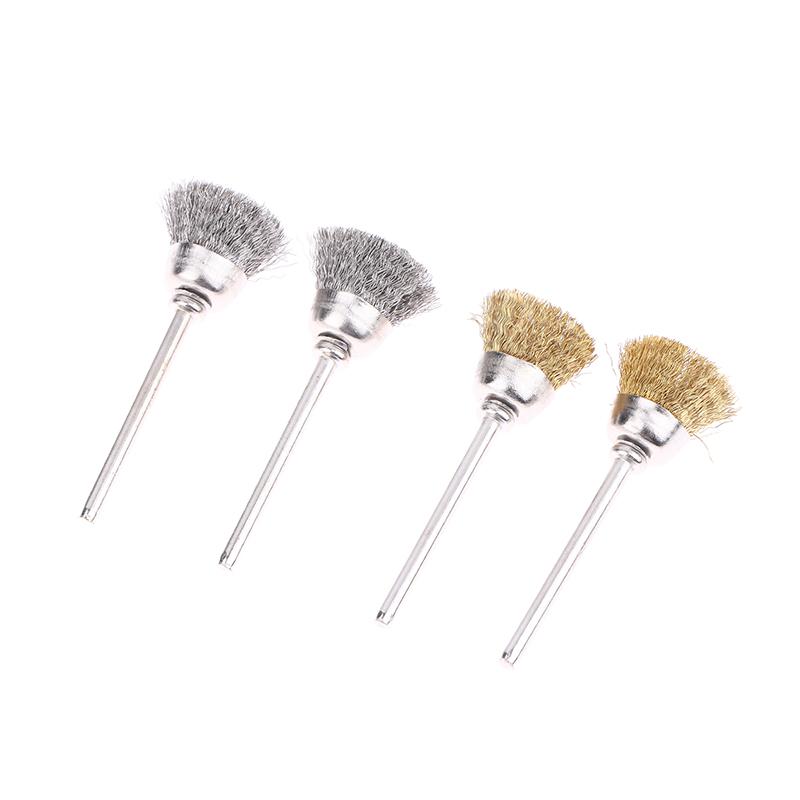 3/9/15Pcs Mini Metal Brush Set Rust Removal Cleaning Brush Polishing Wheel Brush For Grinder Rotary Electric Tool Accessories