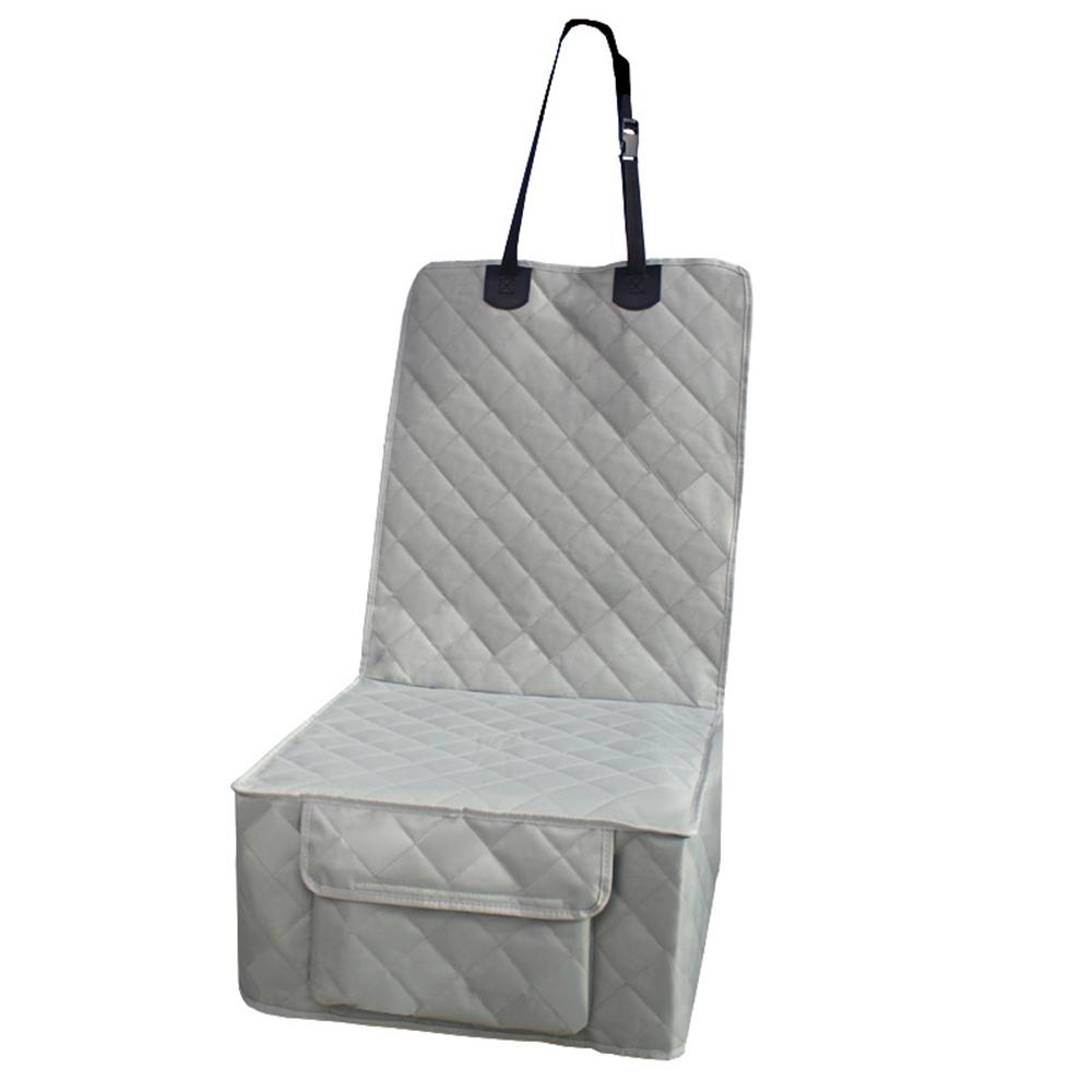 

Чехол на сиденье для собаки с карманом для хранения вещей, водонепроницаемый, устойчивый к царапинам, нескользящий серый