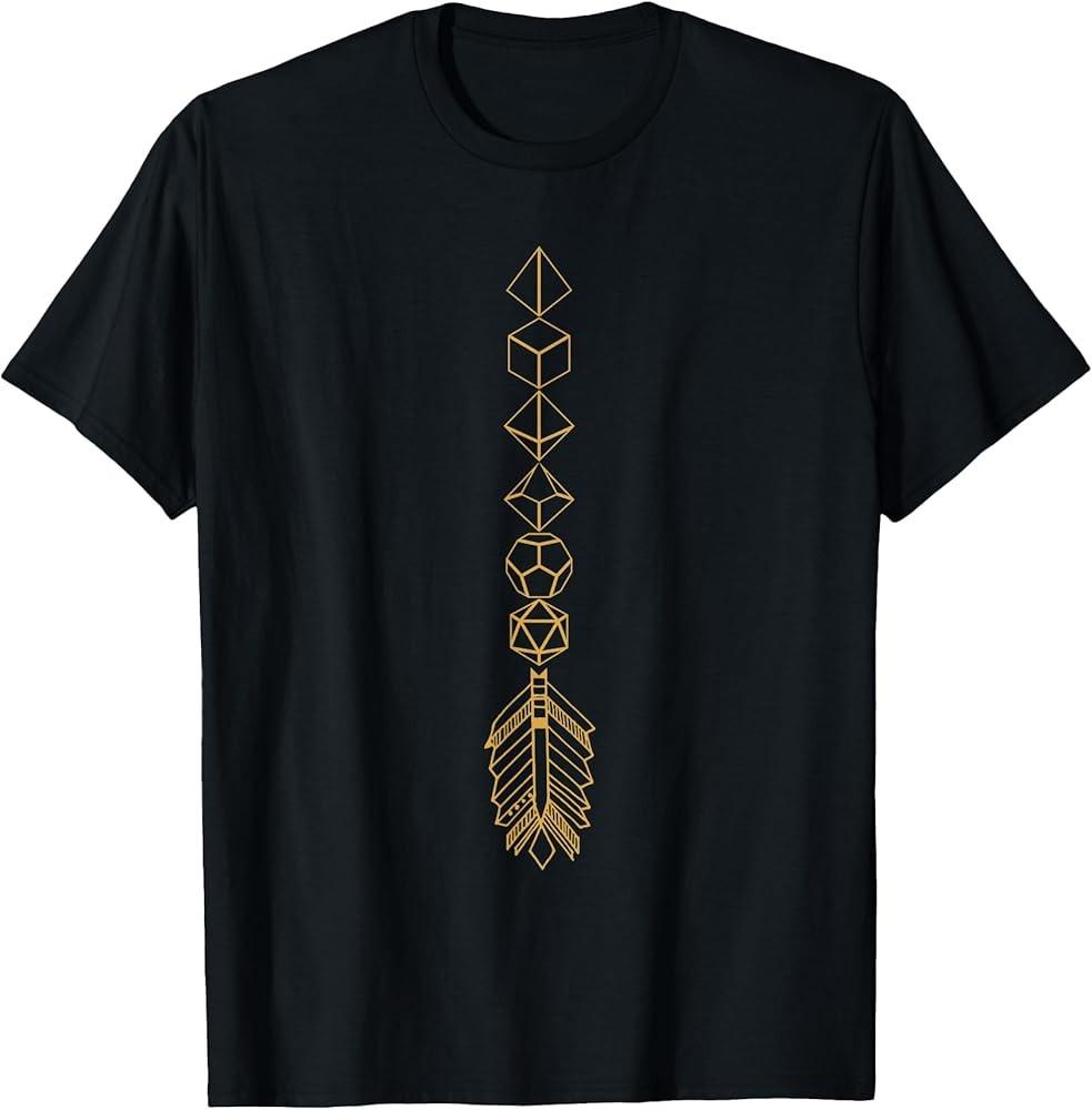 

Nerdy Polyhedral Dice Set Tower Geeky D20 TShirt TShirt Unisex T-Shirt M