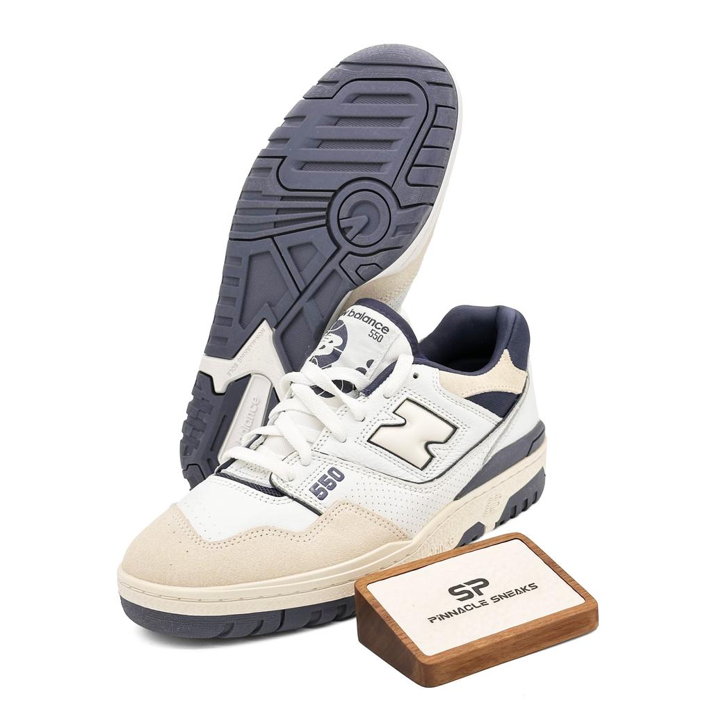 New Balance 550 Low White Vintage Indigo - BB550STG