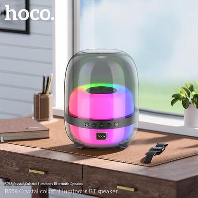 Hoco BS58 Crystal Luminous Portable Bluetooth Speaker CN Plug (adapter Included)