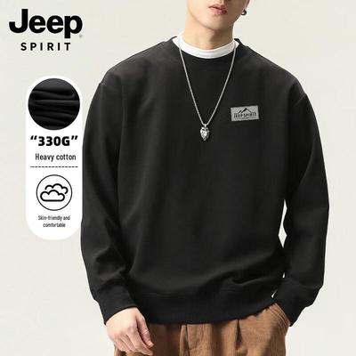 JEEP SPIRIT Men's Crewneck Pullover Sweatshirt