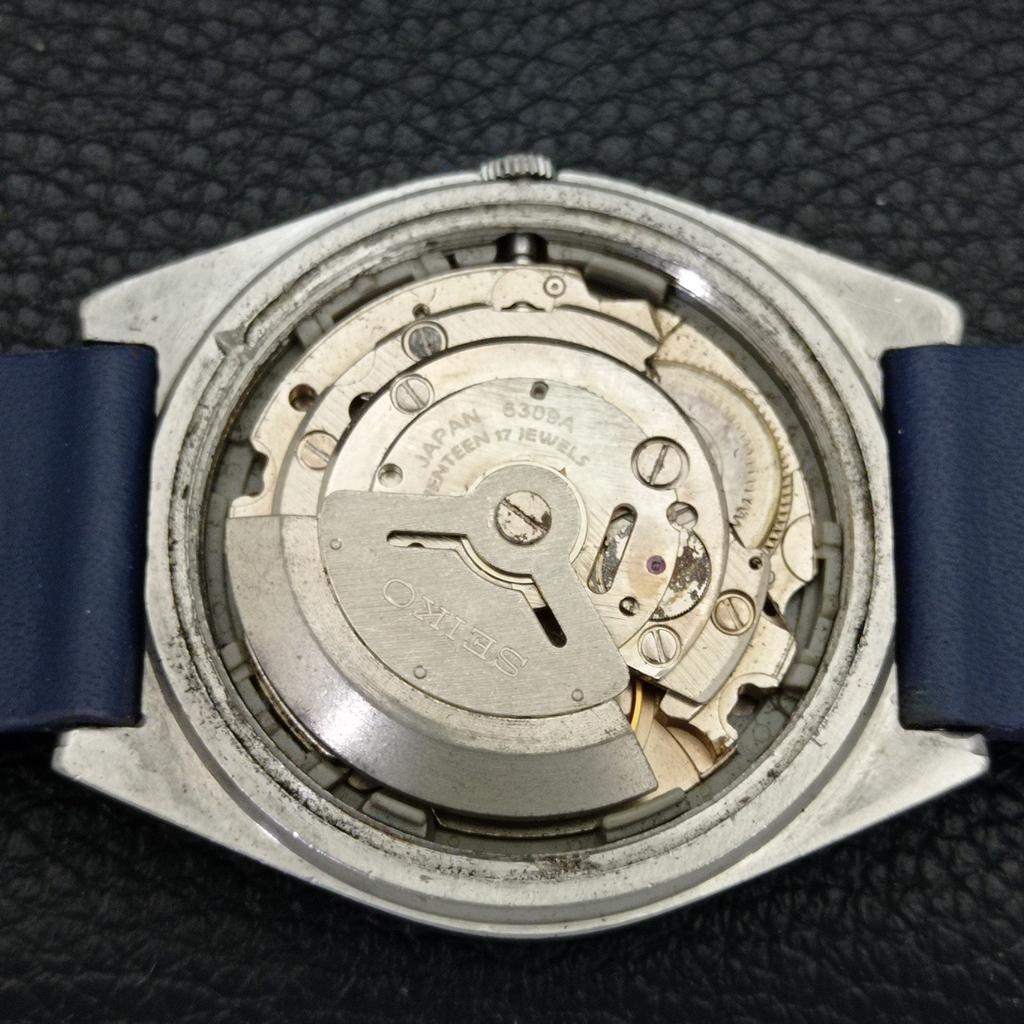 AUTOMATIC VINTAGE SEIKO 5 6309A JAPAN MENS BLUE COLOR DIAL WATCH a500804-5 R154-a500804
