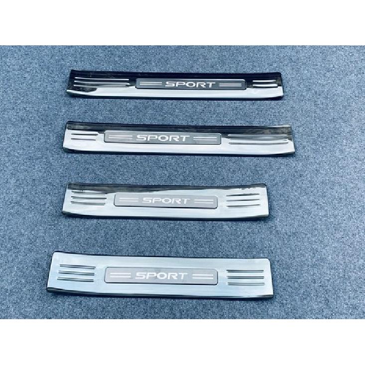 Black Titanium Door Sill Scuff Plate Cover Trim For - Toyota Highlander