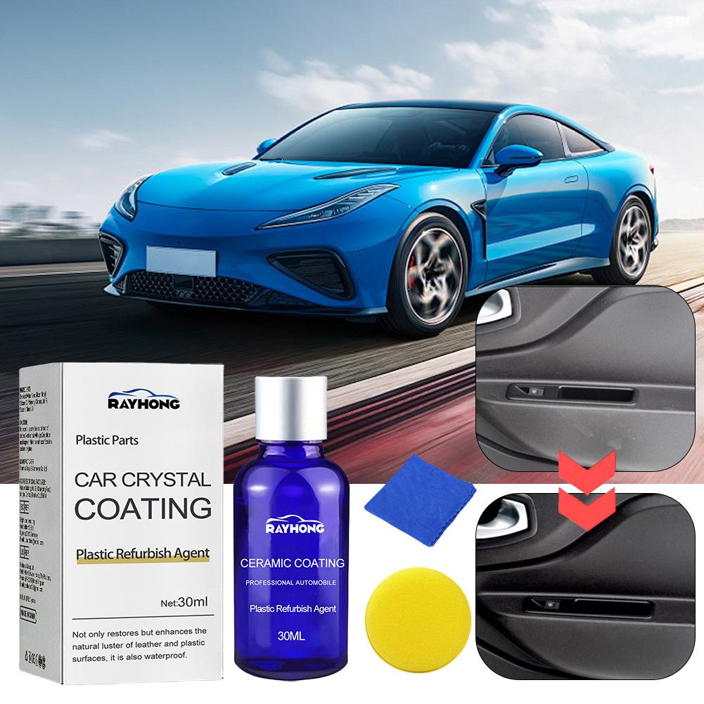 1-3PCS 30ml Plastic Refurbish Agent Car Plastic Parts Crystal Coating Ceramic Coating Refurbishment Cleaning Agent Car Interior