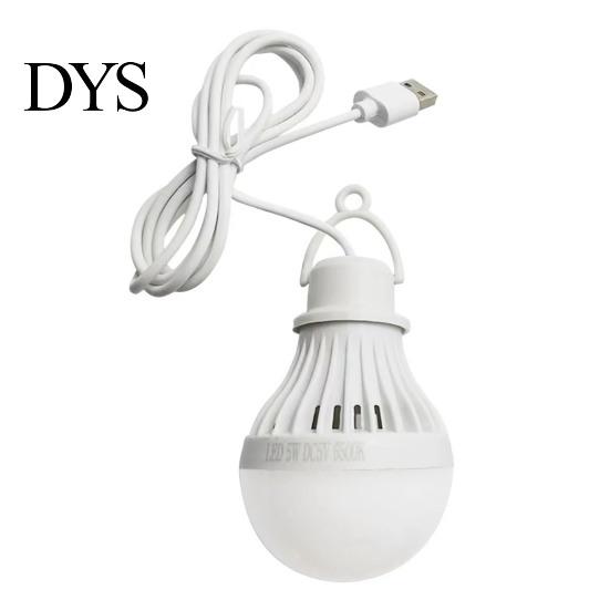 USB Bulb Ultra-Bright Flicker Free Energy-saving Heat-Resistant Plug-and-Play Illumination 6500K Camping 5W USB-powered Lamp Mini Light Home Supplies