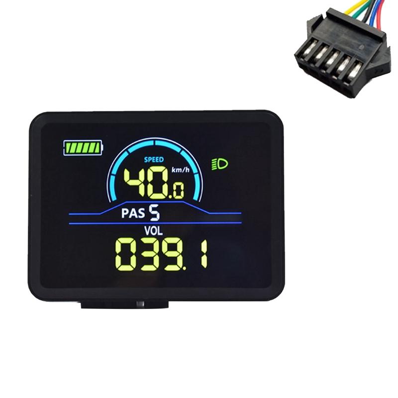 A16P-P5C Display LCD per Bicicletta Elettrica 24V-60V Ebike Display Intelligente IP67 UART Display LCD Colorato