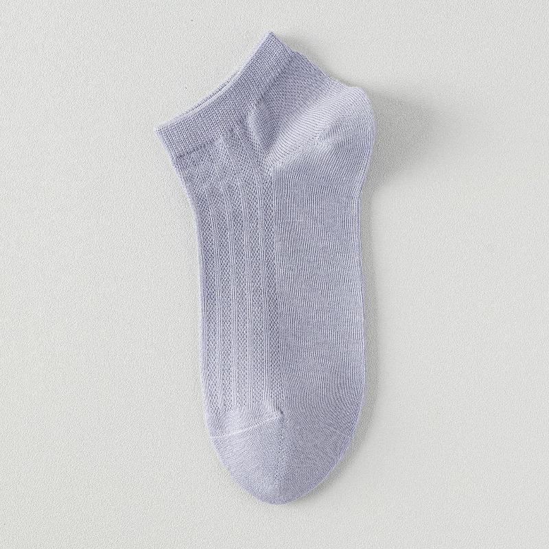 Sock - Summer Lightweight Mesh Breathable Pure Cotton Short Socks with Ventilation, Sweat Absorption, Odor Prevention and Antibacterial Properties