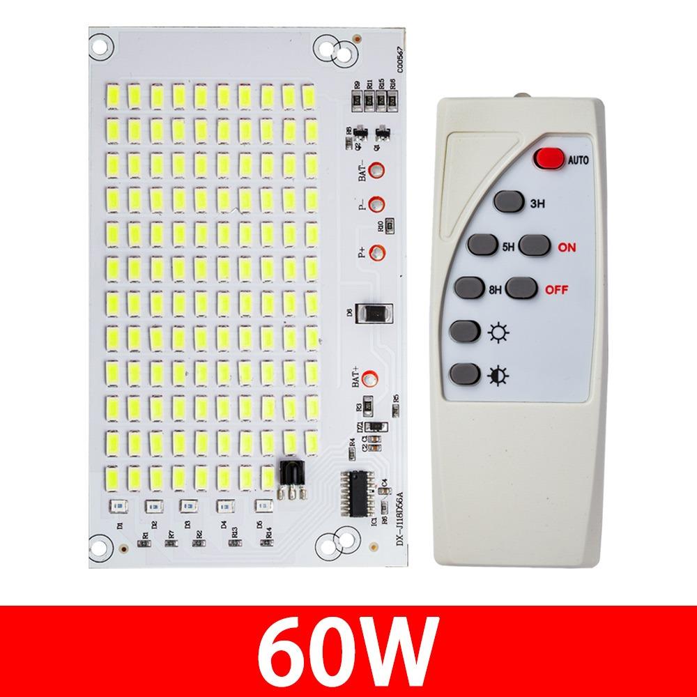 1Pcs 25/40/60/100/250W LED Solar Light Board Remote Control Floodlight  For Outdoor Garden Lamp