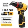 16.8V Brushless Universal Electric Drill & Mini Screwdriver Set with Lithium Battery