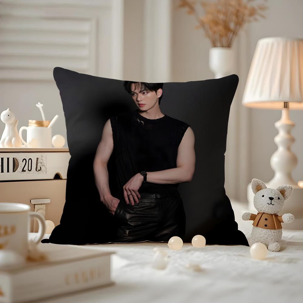Song Kang Actor Cushion Cover Pattern Printed Pillowcase For Living Room Sofa Cushion Cover & Bedroom Decor