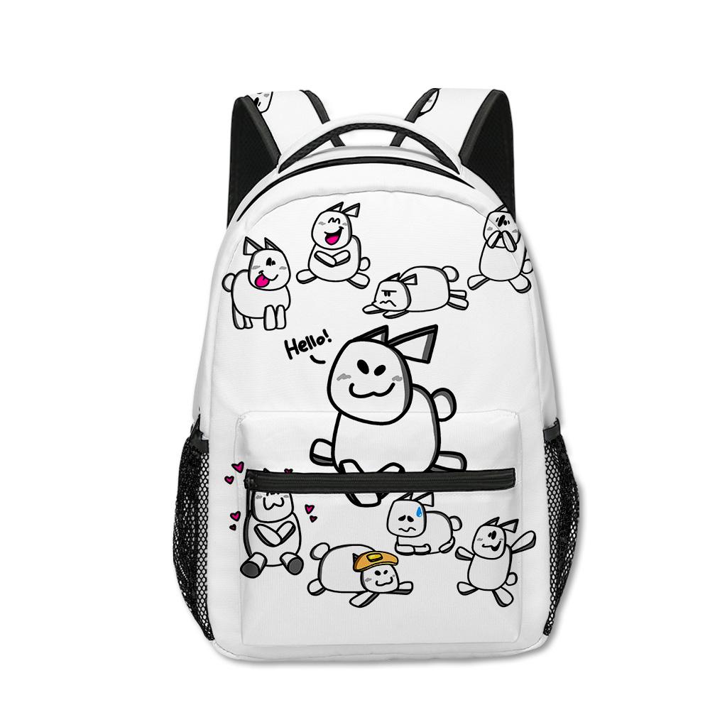 Cartoon Kpop Youthful Harajuku School Bags Unisex Gubby Plush Travel Bags 3D Print Oxford Waterproof Notebook Shoulder Backpacks