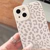 Animal Minimalist Gray Leopard Print Phone Case For iPhone 16 15 14 Pro Max 13 12 11 XS X XR 7 8 Plus 16 Shockproof Bumper Cover