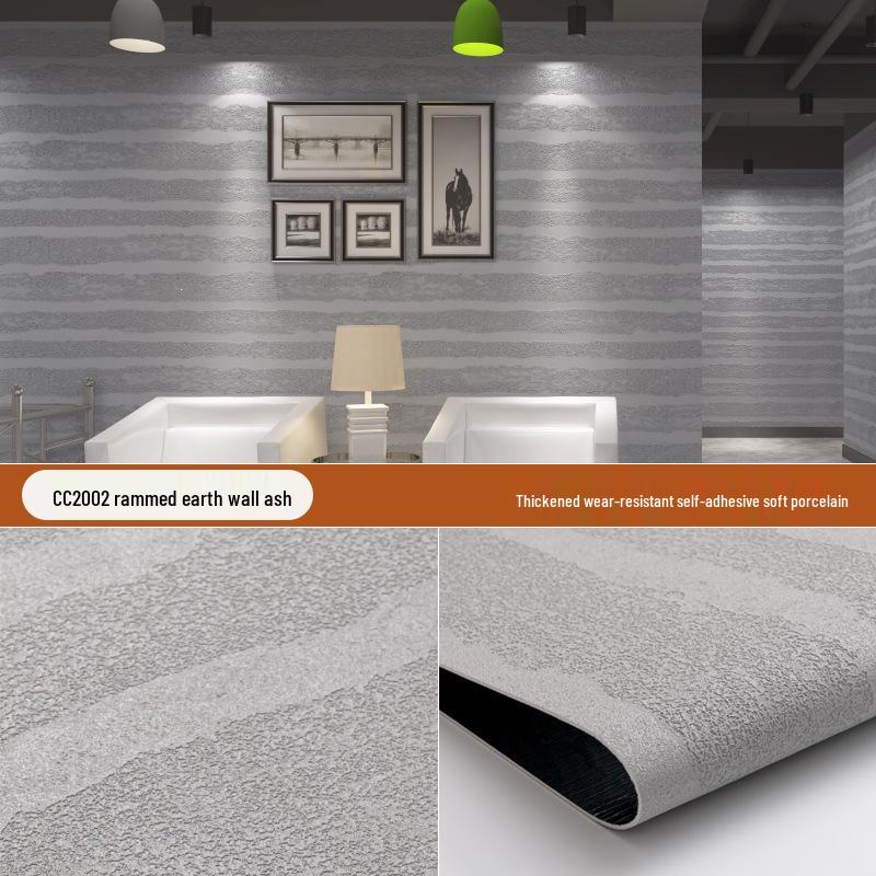 Ultra-Thin 3D Soft Roman Travertine Flexible Wall Panel - Self-Adhesive Sticker for Renovation