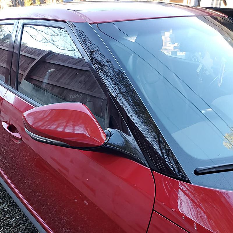 1Pair Glossy Black Windshield Pillar Moulding Trm Fit For Hyundai Veloster 2012-2018 861702V000 861802V000