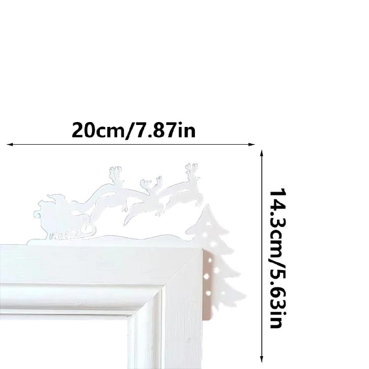 Metall-Weihnachts-Türhänger Haustüren Weihnachts-Schild Weihnachts-Eingangsdekoration Mehrere Stile für einen Festlichen Eingang