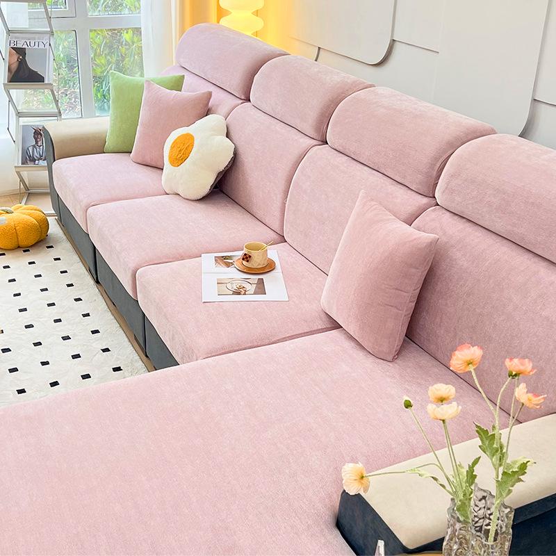 Universal Non-Slip Chenille Sofa Cover - Thick & Cozy for Winter 2024