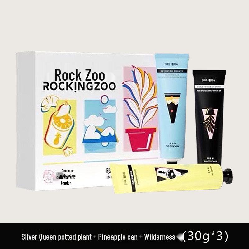 Rock Zoo Non-Greasy Moisturizing Hand Cream Gift Box - Portable Souvenir
