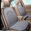Plaid Heated Car Seat Cushion for All Seasons - Single Seat Interior Accessory.