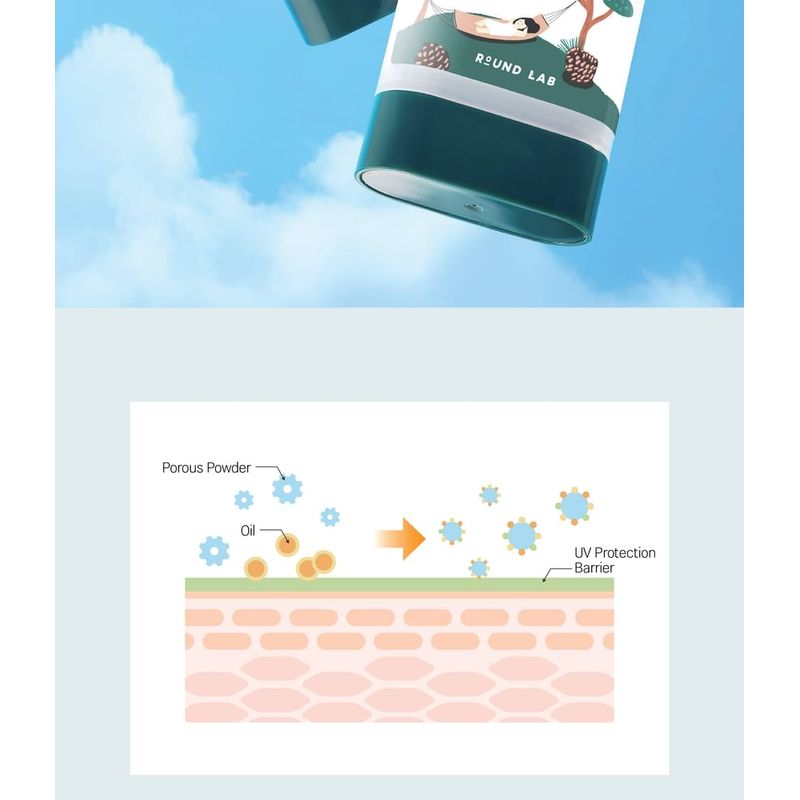 ROUND LAB Pine Calming Cica Airy Sun Stick