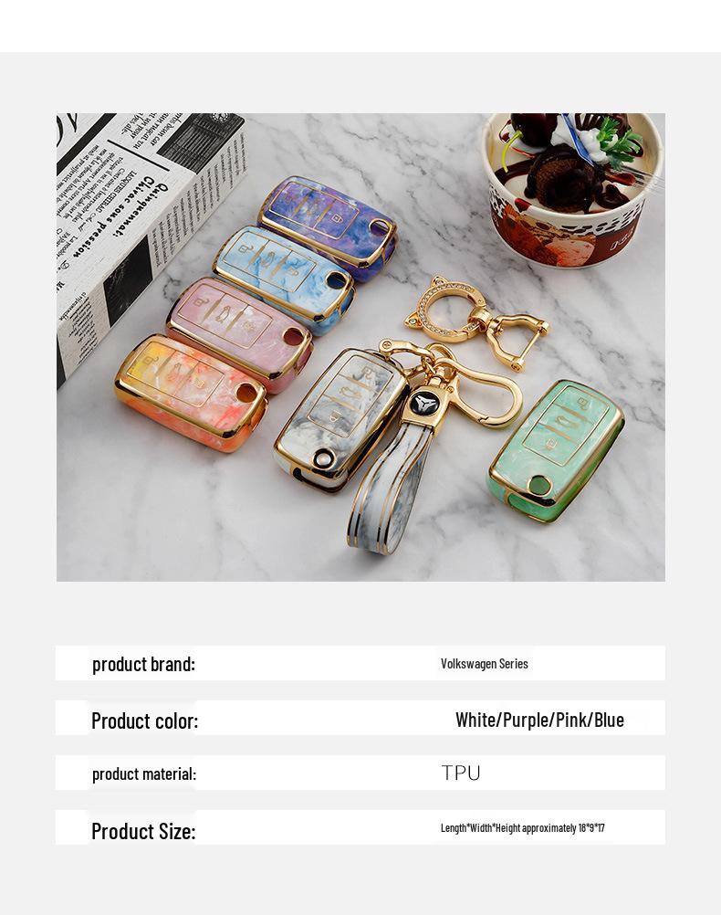 Volkswagen Schlüsselhülle für Tayron X, T-Roc, Bora, Sagitar, Golf 7, New Magotan B8CC, Passat