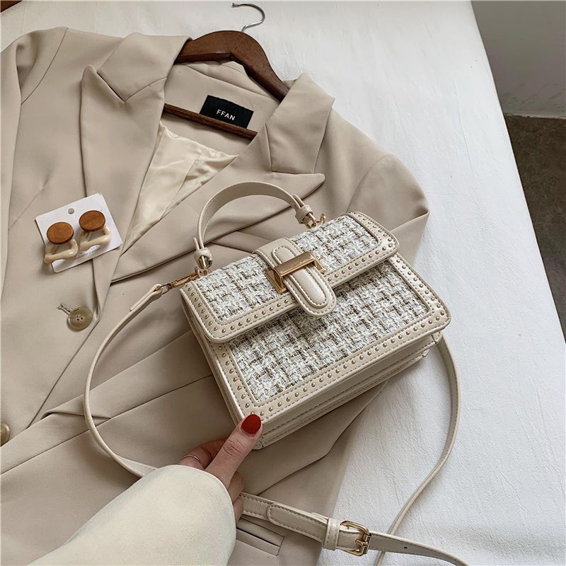Niche Light Luxusní Malá taška do podpaží v malém voňavém stylu Senior Sense of Mini Crossbody Taška Jednoduchá Všestranná Ležérní Odstavec Tašky přes rameno