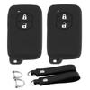 Compatible with Toyota Smart Key Car Key Suitable for Toyota Prius 30 Soft Scratch Holder [Koaudb] Case, 2-Button Cover, Aqua, Vitz, Corolla, Series,
