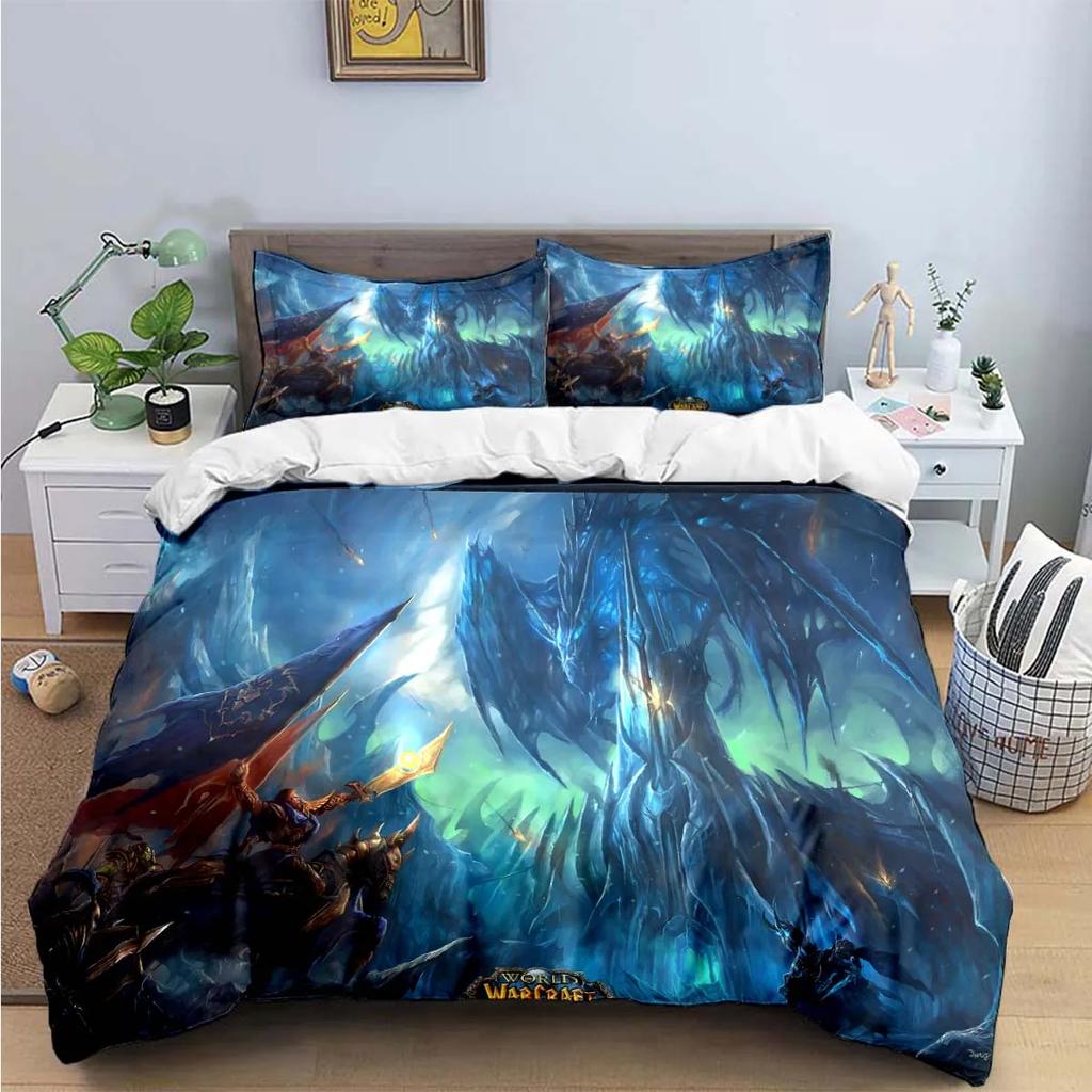 Hot Fashion 3D Game W-Warcraft Print Bedding Sets Bed Supplies Set Duvet Cover Bed Comforter Set Bedding Set Luxury Gift