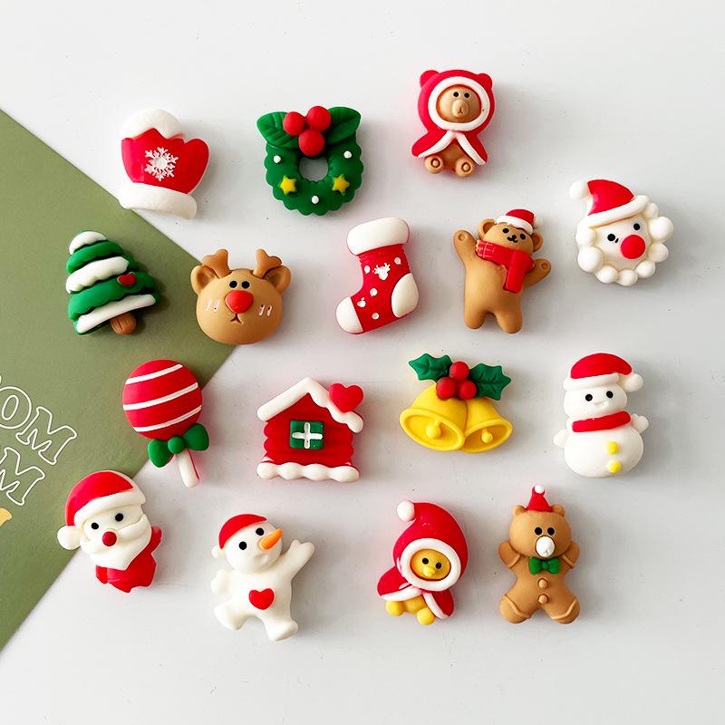 3D Nordic Santa & Reindeer Christmas Refrigerator Magnets