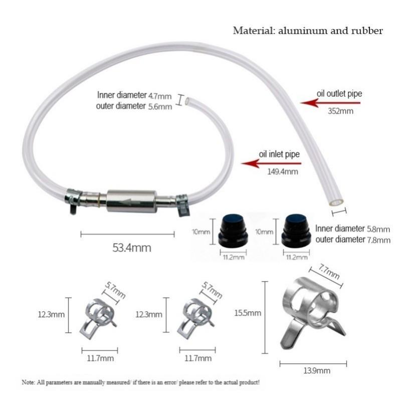 High-Quality Brake Fluid Bleeder Hose with One-Way Non-Return Check Valve Durable Auto Car Vehicle Motorcycle Brake Clutch Kit