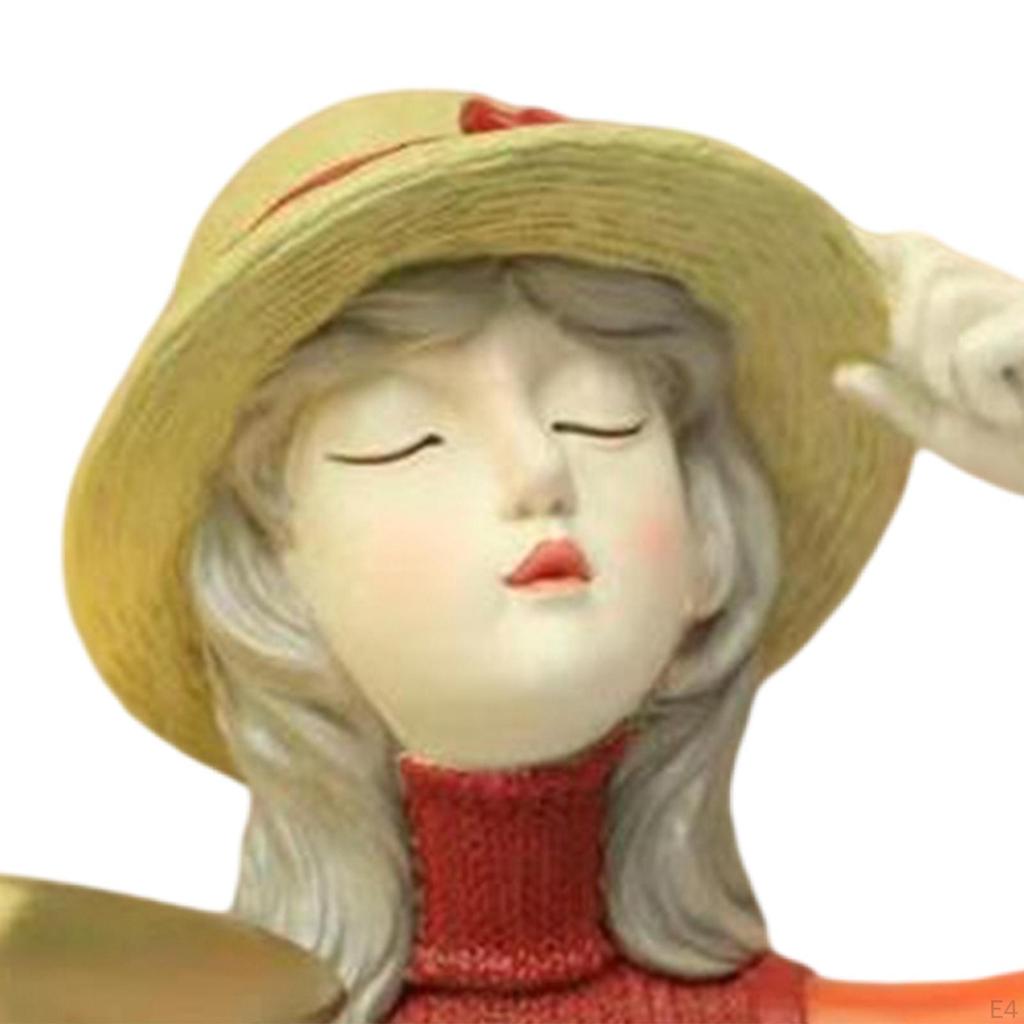 Figurine Statue Storage Tray Collectible Sculptures Decorative for Living Home Decoration