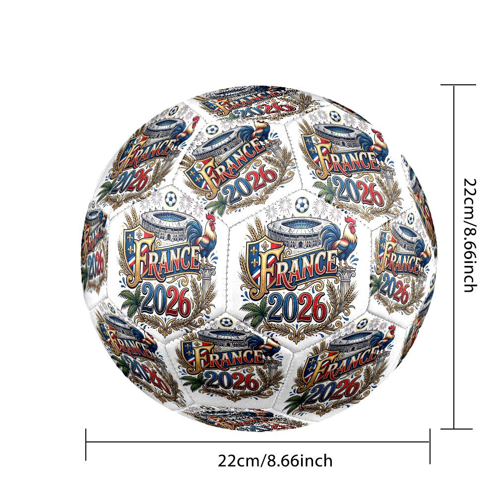 Squadra nazionale di calcio della Francia Tema Pallone da calcio Taglia 5 Pallone da calcio Tocco Morbido Pallone da calcio per Allenamento Professionale per Sport all'Aperto