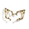 Popular Gold Color Elf Flower Leaf Ear Clip Women Cute Jewelry Accessories Fairy Clip Earrings Wedding Girls Jewelry Gifts