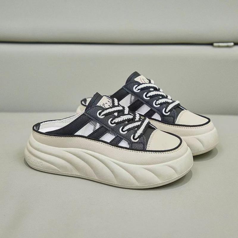 

Белые туфли женские летние новые повседневные дышащие полые сандалии на толстой подошве 40 чёрный