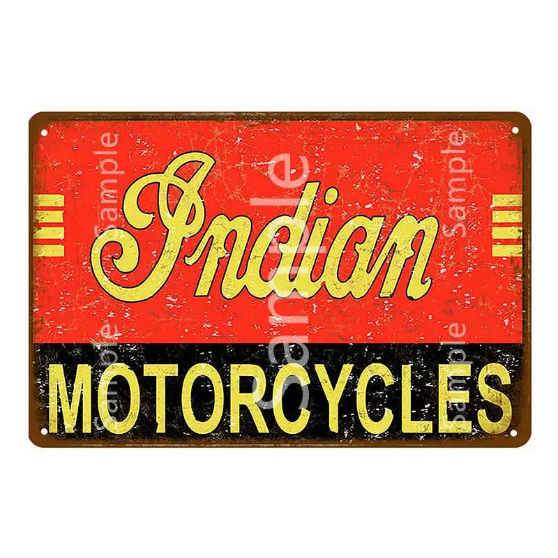 Retro Super Motor Metal Tin Signs Vintage Motorcycles Poster Motor Cycle Shop Plaque Pub Bar Garage Wall Decor 20x30cm YK144