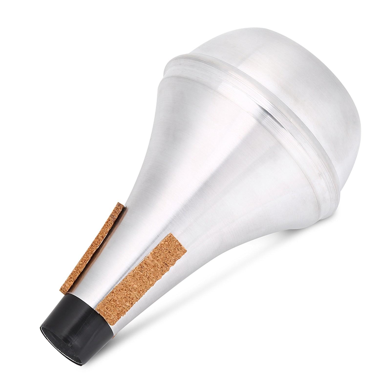

Aluminum Alloy & Cork Strips Practice Trumpet Mute Brasses Musical Instrument Part Accessory