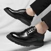 Fashion Formal Derby Dress Shoes Business Casual Wingtip Brogues for Wedding Party Work Footwear New Men's Leather Oxford Shoes for Men
