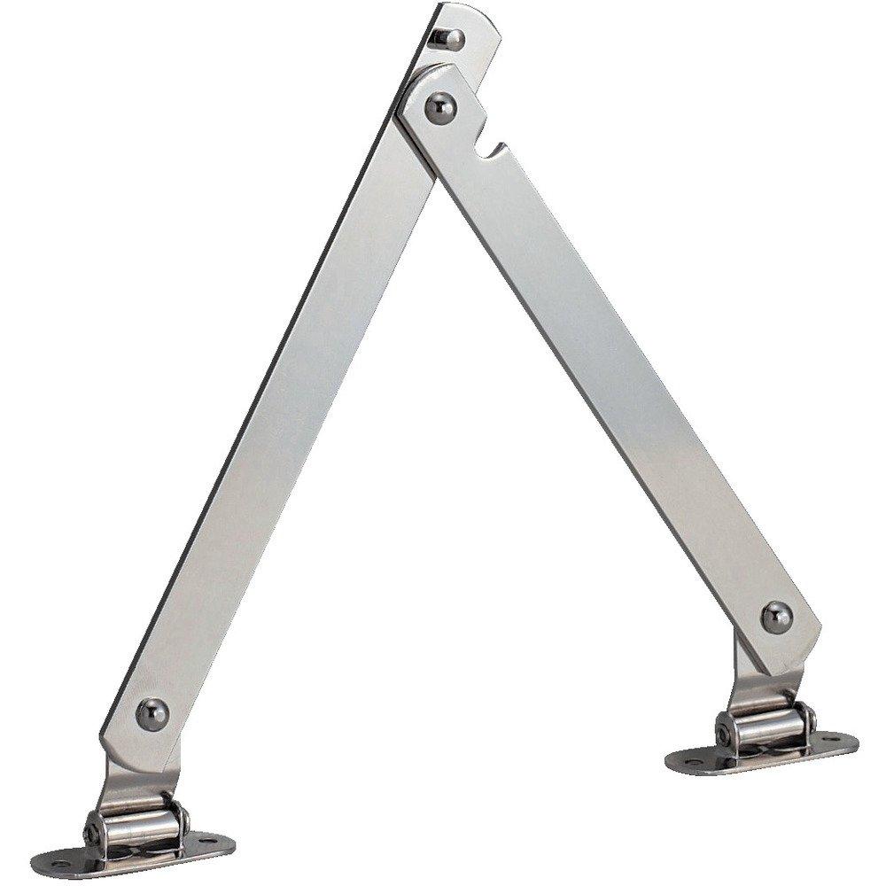 

TRUSCO Steel flat bar stay with total length right use stop, 450mm, TS-51-R