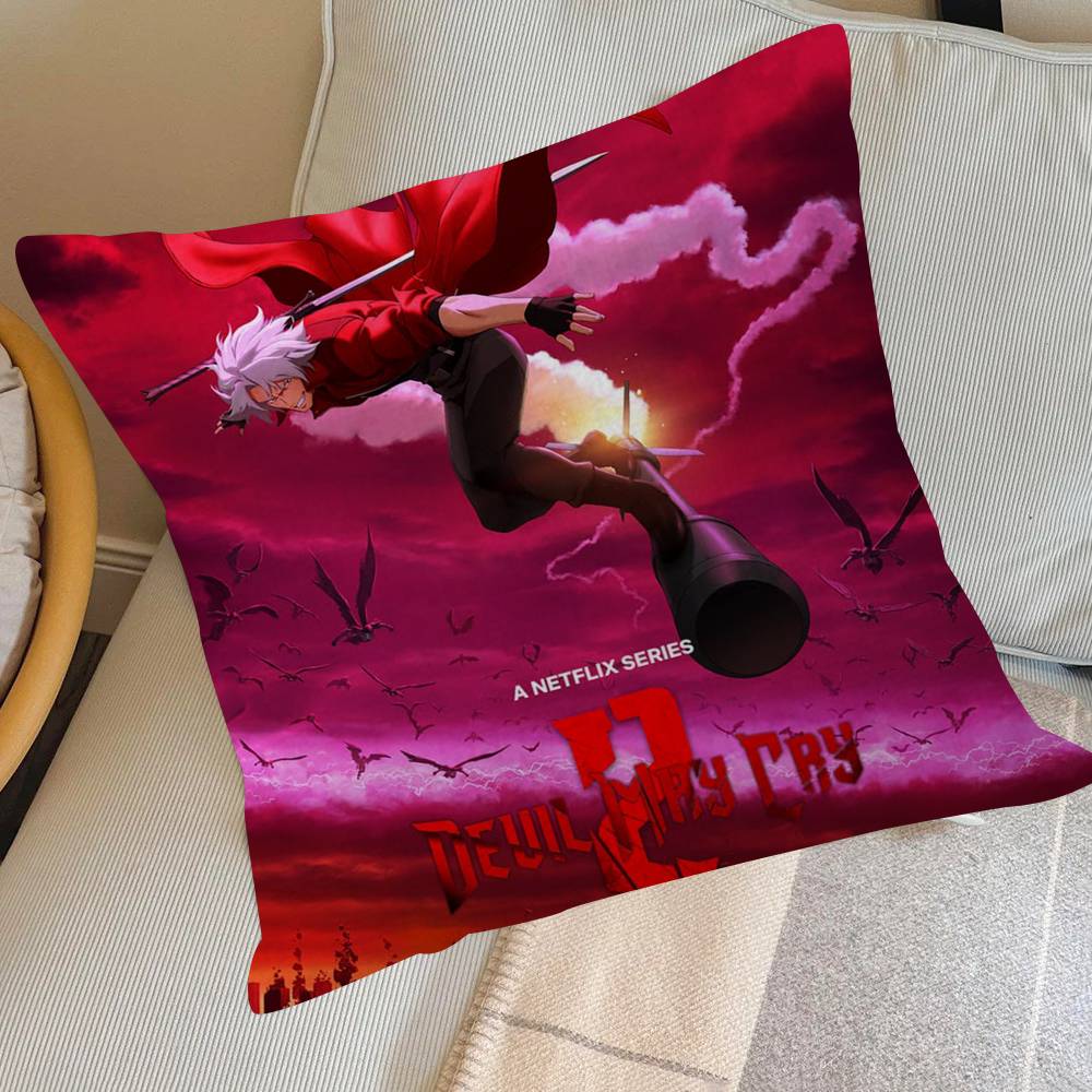Famous Anime D-Devil May Cry   Cushion Cover Pillowcase Upholstery Sofa Throw Pillow Home Decor Pillowcas