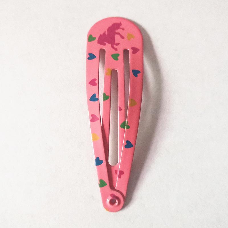 Trendy Kids' Hair Accessories: Cute Animal Metal Hair Clips & Waterdrop Print Crown Side Pins