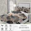 3pcs Duvet Cover Set King Size, Ginkgo Leaf Pattern Print, Soft, Comfortable and Breathable, Bedding Set for Bedroom,Hotel